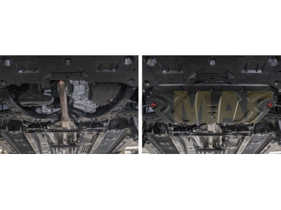 Защиты картера и КПП АвтоБроня сталь 2 мм для Toyota Camry/Lexus ES 2017-2021