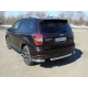 Защита заднего бампера овальная 75х42 мм ТСС для Subaru Forester 2016-2018