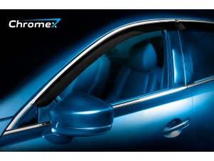 Дефлекторы окон Chromex с хромированным молдингом 4 шт на Ford Mondeo № CHROMEX.63016